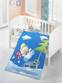 4-delig babybeddegoed set Eget 100 Katoen Versterkt Sneeuwpop Patroon Multicolour