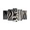 Pentittico Grex L110xH60cm Modello Sguardo di una Zebra in bianco e nero