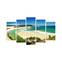 Pentaptych schilderij Grex zandbank turquoise zee MDF Multicolour