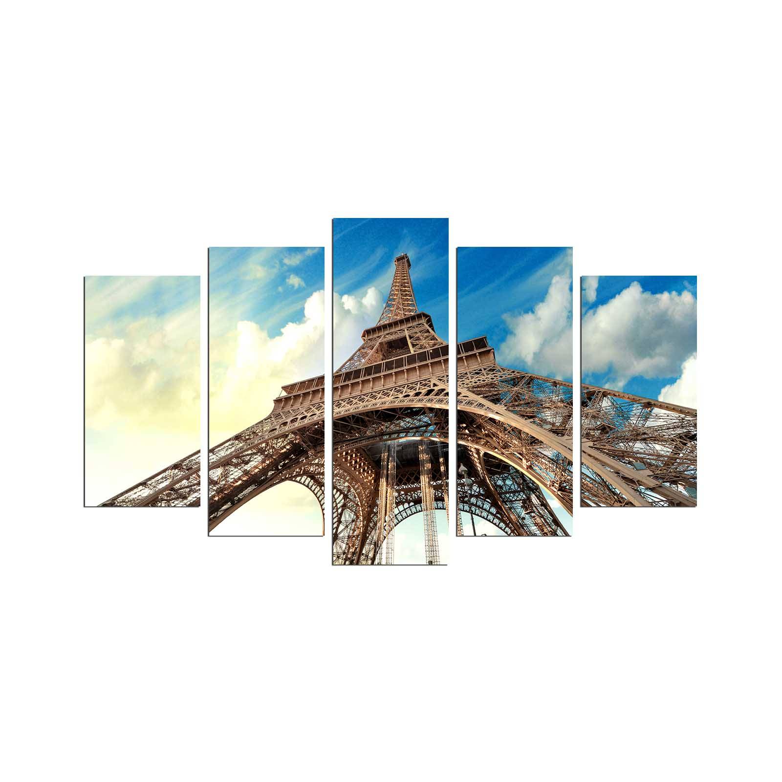 Pentaptyque Grex Motif Tour Eiffel vue contre-plongée