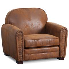 Club Perle Sessel mit Stoffbezug Vintage