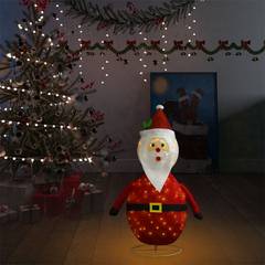 Torrini LED Babbo Natale H90cm in tessuto rosso e bianco