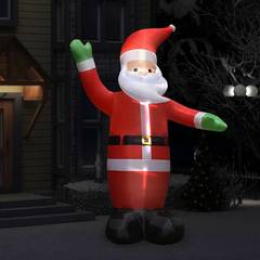 Père Noël géant gonflable et lumineux LED Defly H300cm Tissu Rouge