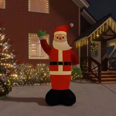 Aufblasbarer Riesen-Weihnachtsmann mit LED-Licht Kosma H370cm Stoff Rot
