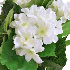Kunstpflanze Hortensie 60cm Weiß