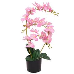 Planta artificial Orquídea 65cm Rosa