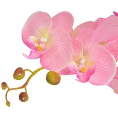 Kunstpflanze Orchidee 65cm Rosa