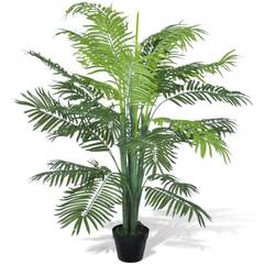 Künstliche Pflanze Palme Phönix 130cm Grün