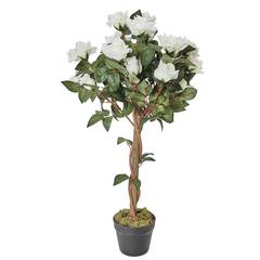 Plante artificielle rosier Nanto H90cm Fleur Blanc