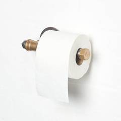 Toilettenpapierhalter Maye L22cm Metall Schwarz und Gold