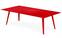 Tavolino rettangolare 120x60cm Bipolart Metal Red