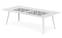 Table basse magnétique rectangulaire 120x60cm Bipolart Métal Blanc avec 4 Sets de table Losanges