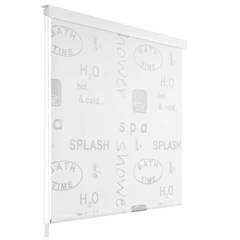 Badezimmervorhang Piloui 80x240cm Weiß Druckmotiv