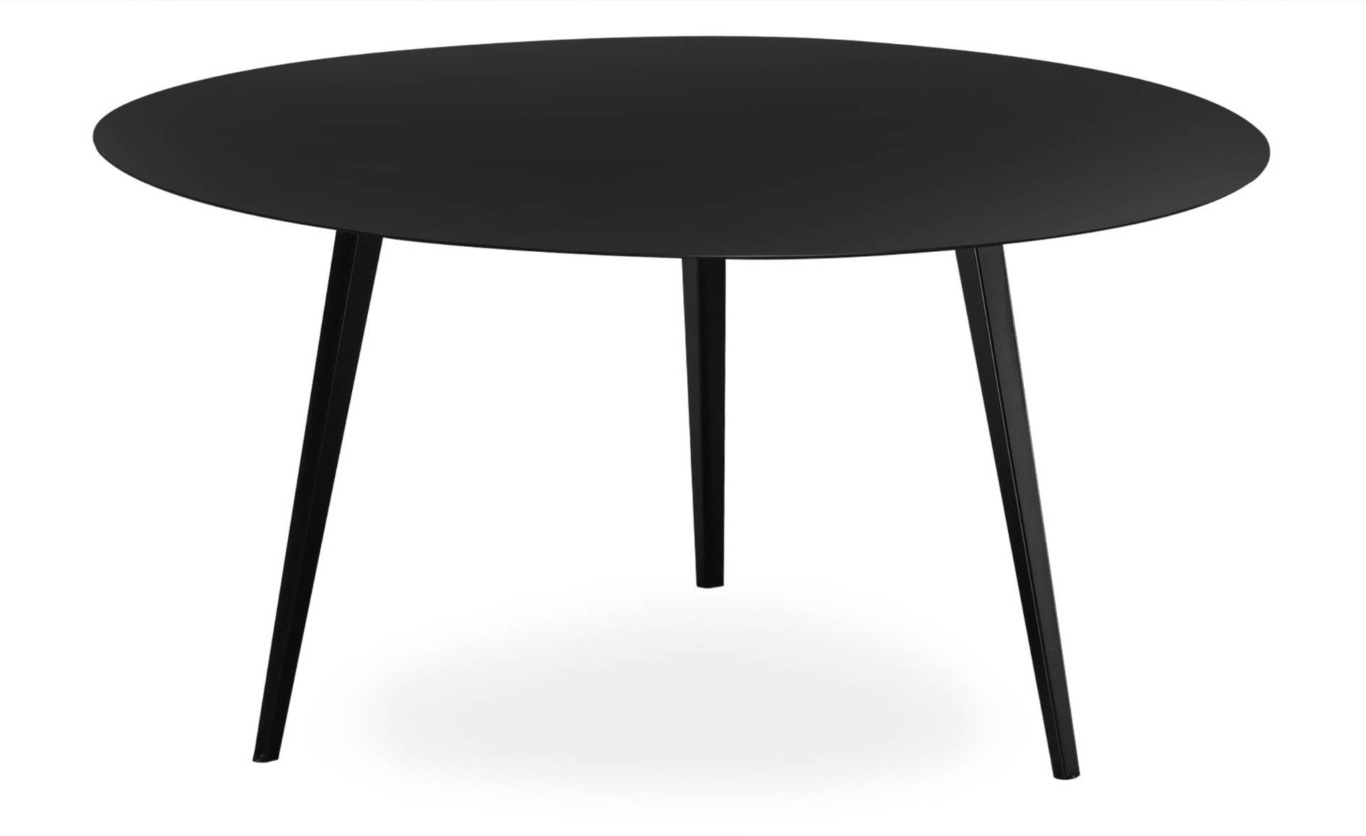 Wolkenkrabber ontwerp markt Magnetische ronde salontafel 90cm Bipolart Zwart metaal