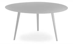 Table basse ronde 90cm Bipolart Métal Argent