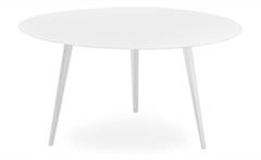 Tavolino magnetico rotondo da 90 cm Bipolart Metallo Bianco