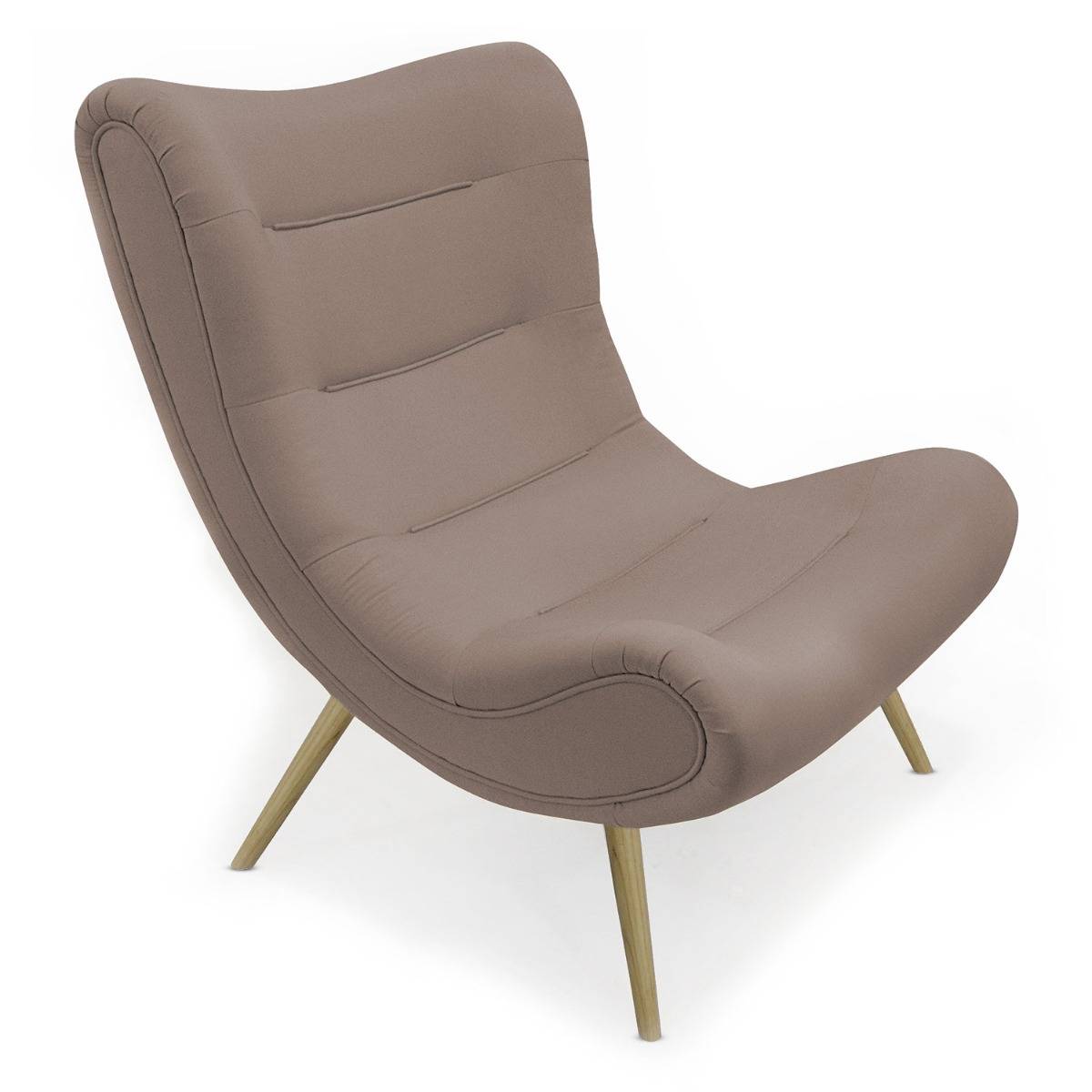 Scandinavische Romilly fauteuil beige stof