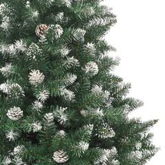 Künstlicher Weihnachtsbaum Lucia H180cm Gebleichtes Grün und Tannenzapfen