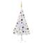 Albero di Natale artificiale Madona H120cm LED bianco e palline dorate
