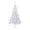 Albero di Natale artificiale Madona H210cm LED bianco e palline argento
