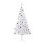Albero di Natale artificiale Madona H210cm LED bianco e palline dorate