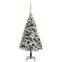 Sapin de Noël artificiel Pine H120cm Vert floqué déco LED et boules Or