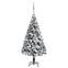 Sapin de Noël artificiel Pine H120cm Vert floqué déco LED et boules Argent
