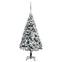 Sapin de Noël artificiel Pine H150cm Vert floqué déco LED et boules Argent
