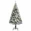 Sapin de Noël artificiel Pine H150cm Vert floqué guirlande LED blanc chaud