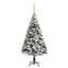 Sapin de Noël artificiel Pine H180cm Vert floqué déco LED et boules Or