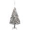 Sapin de Noël artificiel Pine H180cm Vert floqué déco LED et boules Or rose