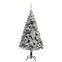 Sapin de Noël artificiel Pine H210cm Vert floqué déco LED et boules Or