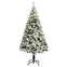 Sapin de Noël artificiel Pine H240cm Vert floqué guirlande LED blanc chaud