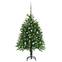 Albero di Natale artificiale Silvesse H120cm Verde LED con palline argento