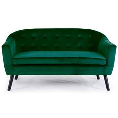 Sofa Savoy 3 plz, terciopelo verde