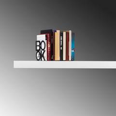 Sujetalibros decorativo "BOOK" Liber 13,5 x 13 x 14 cm Metal Negro