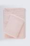  Toalla bordada con flecos Adire 90 x 150 cm 100% algodón rosa palo