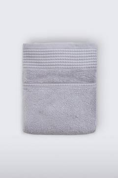  Handdoek honingraat afwerking Aspero 70 x 140 cm 100% katoen Grijs