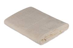  Sicco geborduurde badhanddoek met drie lijnen 70 x 140 cm 100 Katoen Crème