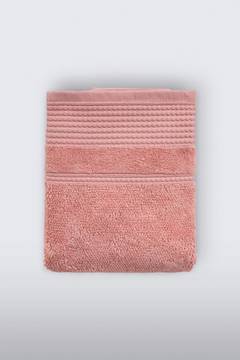 Handdoek honingraat afwerking Aspero 30 x 50 cm 100 Katoen Roze