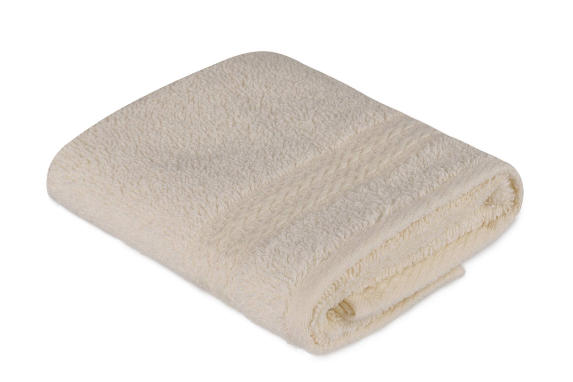 Handtuch Liteau mit drei gestickten Linien Sicco 30 x 50 cm 100% baumwollstoff Grège
