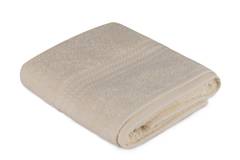 Handtuch Liteau mit drei gestickten Linien Sicco 50 x 90 cm 100% baumwollstoff Grège