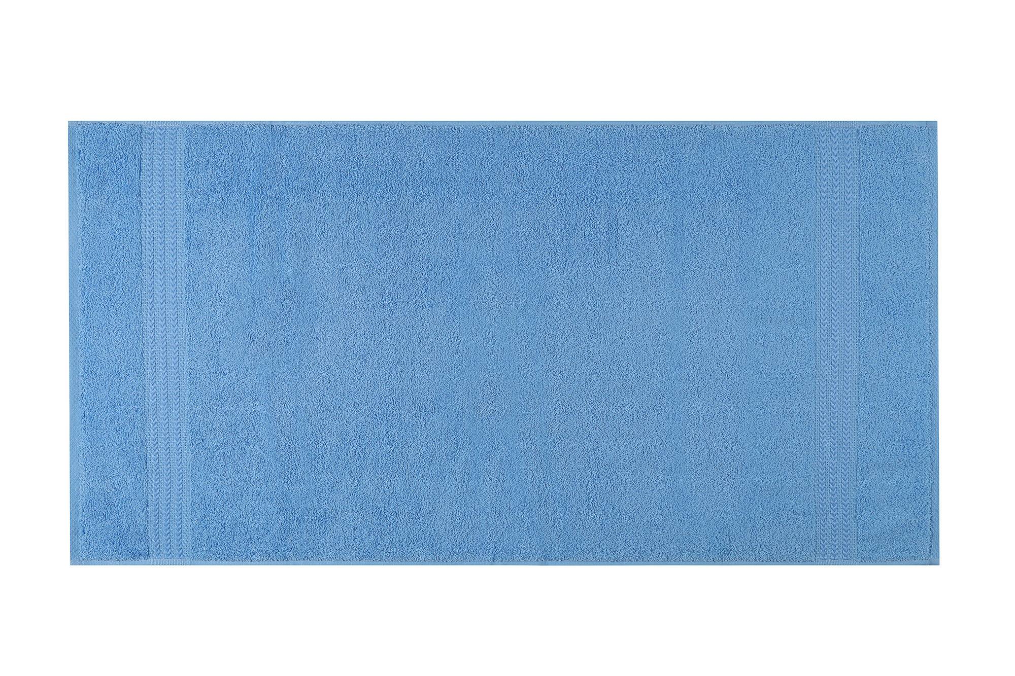 Serviette essuie-main liteau à trois lignes brodées Sicco 50x90cm 100% Coton Bleu