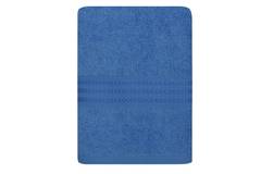 Sicco Handtuch mit drei gestickten Linien 50 x 90 cm 100% baumwollstoff Denim Blau