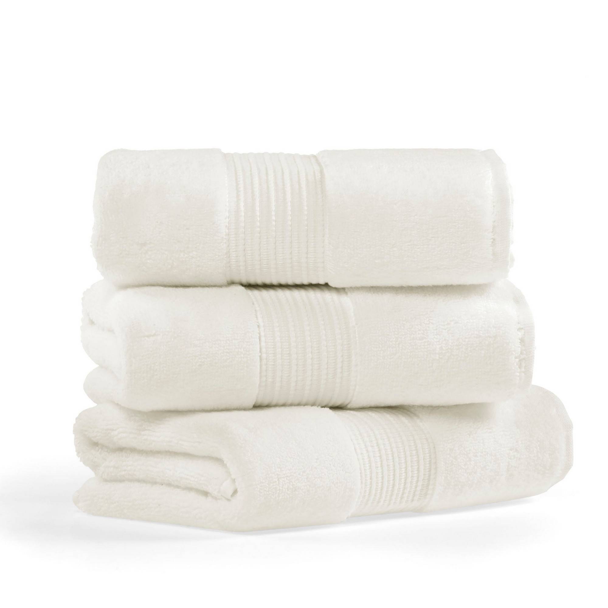 Serviette essuie-mains 30x50cm Sicco 100% Coton Blanc de neige