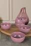Saucierenschalen-Set 6-teilig Rund Jade Keramik Rose Besen