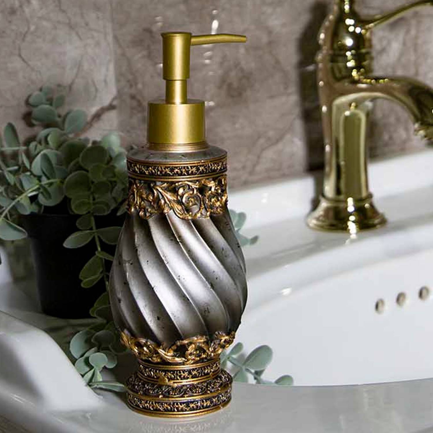accessoires de salle de bain noir bronze huilé vintage rétro style