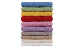 Set di 10 asciugamani Sicco a tre linee 30 x 50 cm 100 Cotone Multicolore
