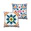 Set di 2 cuscini coordinati Decorare Barocco moderno 43 x 43 cm Cotone Poliestere Multicolore