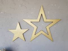 Juego de decoración de pared Chiara de 2 piezas con estrella dorada